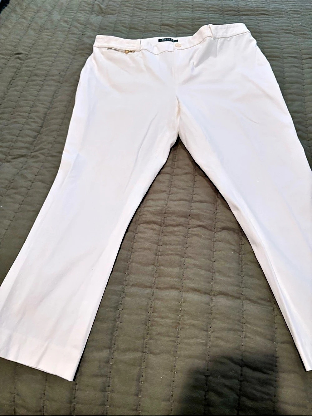 Lauren Ralph Lauren Straight Leg Pants in White Size 16